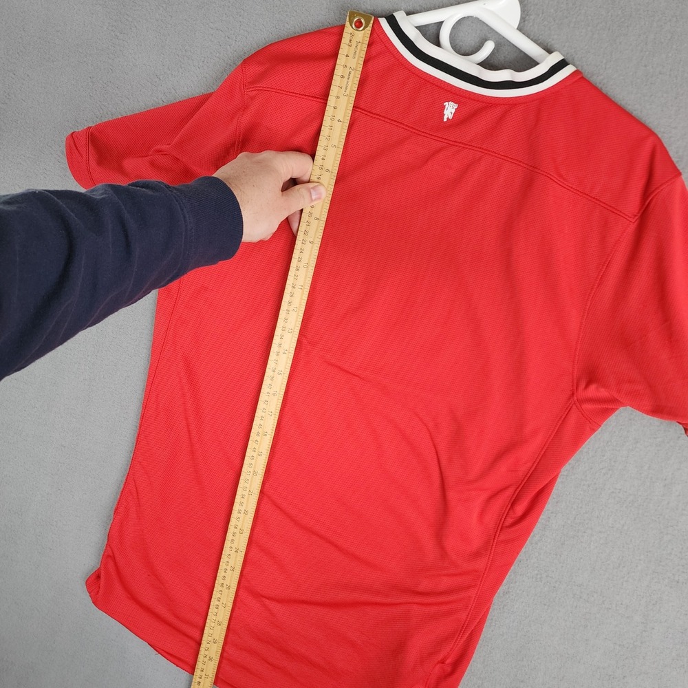 Nike‎ Manchester United Jersey Aon Sponsor Polyester Red Men Large L - Picture 11 of 14